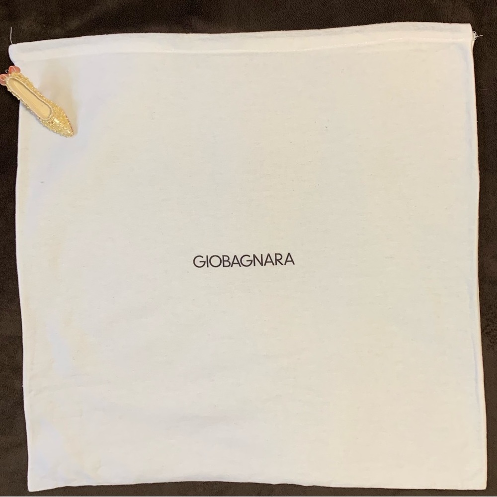 GIOBAGNATA Creme color drawstring larger soft cotton dust bag VVGUC